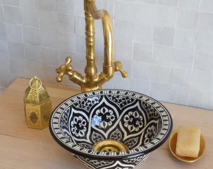 Ceramic Sink for Bathroom 100% Handmade,Best Deals Etsy,Vessel Sink,Custom Sink Vanity,Pottery Handmade Sinks for Bathroom Decoration.
