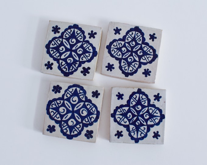 10x10Cm Ceramic Tile,  Moroccan Ceramic Tiles, Handpainted Piece of Ceramic, Ceramic Wall, Decorative Wall.