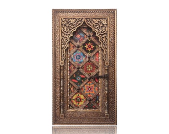 Moroccan Door, Handmade door, wood decor, wood decoration, wood furniture,wood wall art,wood door decor