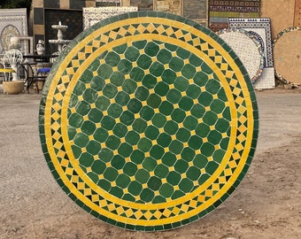 Dinner Mosaic Table for Outdoor Patio,Mosaic Table,Ceramic Table,Indoor & Outdoor Mosaic Table,Handcrafted Table,Personalized Tile Design