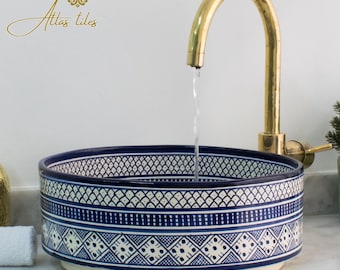 Ceramic Sink for Bathroom 100% Handmade,Best Deals Etsy,Vessel Sink,Custom Sink Vanity,Pottery Handmade Sinks for Bathroom Decoration.