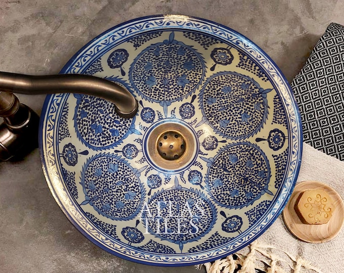 Ceramic Sink for Bathroom 100% Handmade,Best Deals Etsy,Vessel Sink,Custom Sink Vanity,Pottery Handmade Sinks for Bathroom Decoration.