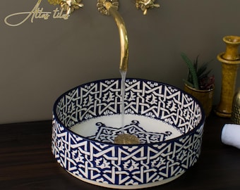 Ceramic Sink for Bathroom 100% Handmade,Best Deals Etsy,Vessel Sink,Custom Sink Vanity,Pottery Handmade Sinks for Bathroom Decoration.