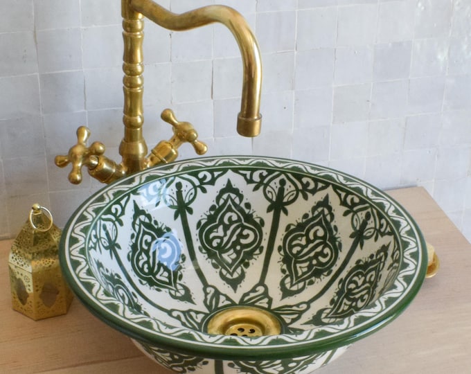 Ceramic Sink for Bathroom 100% Handmade,Best Deals Etsy,Vessel Sink,Custom Sink Vanity,Pottery Handmade Sinks for Bathroom Decoration.