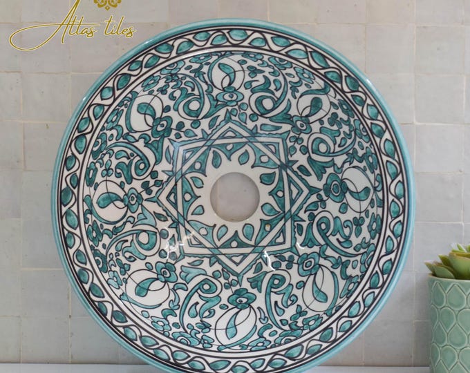 Ceramic Sink for Bathroom 100% Handmade,Best Deals Etsy,Vessel Sink,Custom Sink Vanity,Pottery Handmade Sinks for Bathroom Decoration.