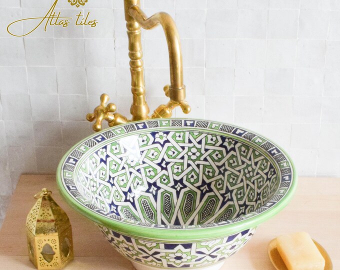 Ceramic Sink for Bathroom 100% Handmade,Best Deals Etsy,Vessel Sink,Custom Sink Vanity,Pottery Handmade Sinks for Bathroom Decoration.
