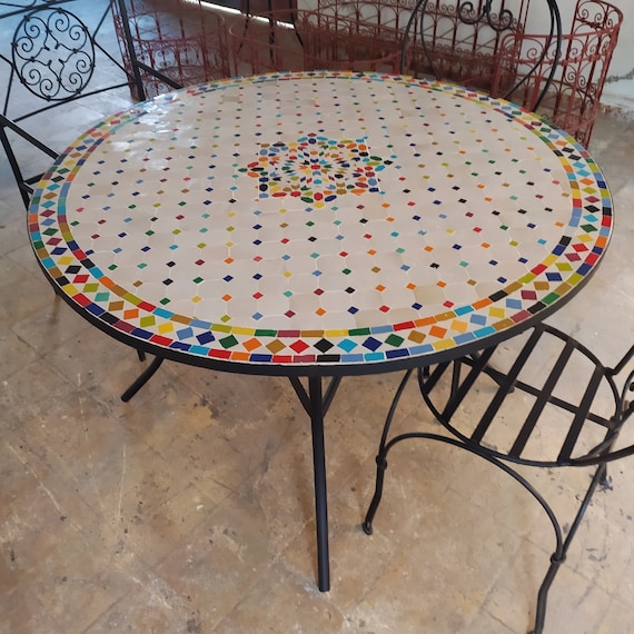 Mosaic Outdoor Dining Table: Stylish Elegance for Your Patio 3 Mosaic Outdoor Dining Table: Stylish Elegance for Your Patio