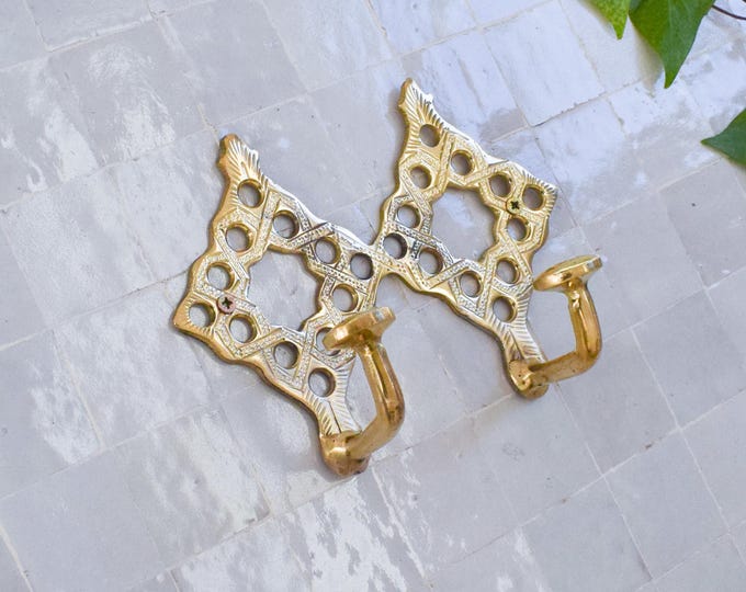 Brass Holder Wall Mount,Towel Brass Holder, Towel Holde,Brass Hook, Brushed Brass Hook