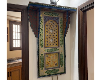 Pending Moroccan Wall Decor and Artwork, Handmade Wall Decoration, Vintage Morocco Art, Handcarved wood,Beautiful Wood,Best of designs