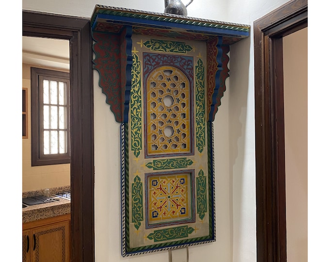Pending Moroccan Wall Decor and Artwork, Handmade Wall Decoration, Vintage Morocco Art, Handcarved wood,Beautiful Wood,Best of designs