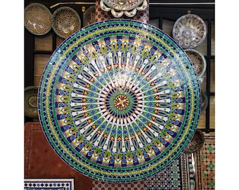 Mosaic Outdoor Ceramic Table for Patio,Indoor Mosaic Table,Customizable Tile Design,Handcrafted Table,Tile Decor,Dining Table,Bistro Table