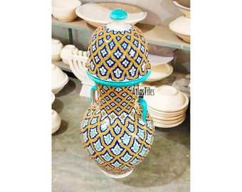 Vase for Homedecor,Pottery handmade vase ceramic for home,vintage gifts for her,boho,gift box,new home bridesmaid wedding gift,Moroccan Art
