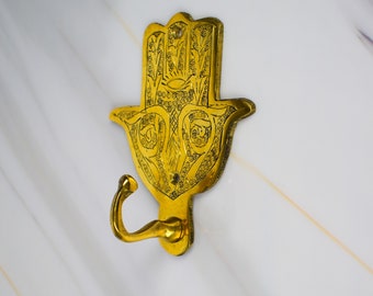 Brass Holder Wall Mount,Towel Brass Holder, Towel Holde,Brass Hook, Brushed Brass Hook
