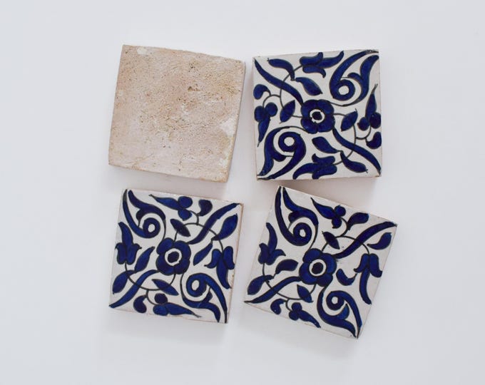 10x10Cm Ceramic Tile,  Moroccan Ceramic Tiles, Handpainted Piece of Ceramic, Ceramic Wall, Decorative Wall.