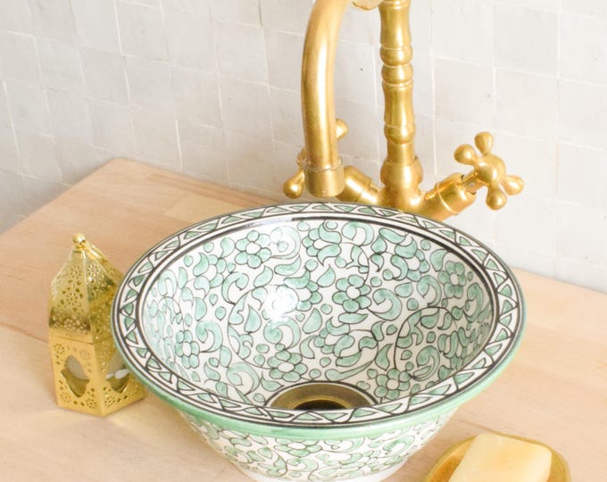 Ceramic Sink for Bathroom 100% Handmade,Best Deals Etsy,Vessel Sink,Custom Sink Vanity,Pottery Handmade Sinks for Bathroom Decoration.