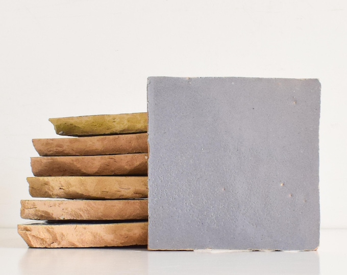 10x10Cm Moroccan Authentic Zellige Tile, Handmade Ceramic Tiles, Natural Zellige Tile For Kitchen and Bathroom