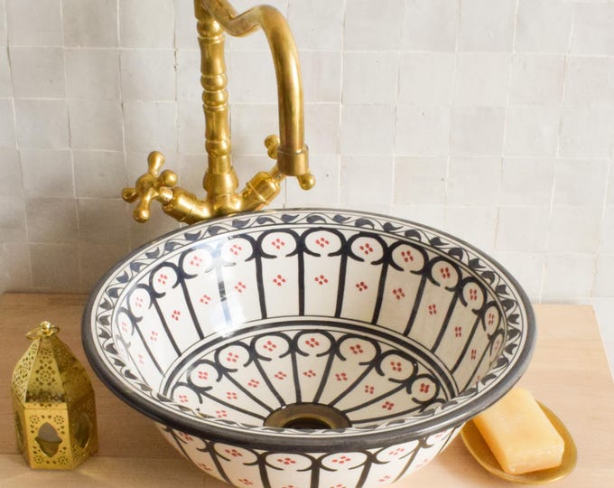 Ceramic Sink for Bathroom 100% Handmade,Best Deals Etsy,Vessel Sink,Custom Sink Vanity,Pottery Handmade Sinks for Bathroom Decoration.