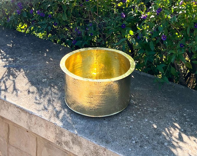 Single Bar Brass Sink for your Bathroom, Brass Handmade Moroccan Sink, Over counter Bathroom Sink, Water Sink, Undermount Sink, Drop in Sink