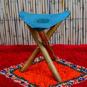 Genuine 100% Handmade Leather, Leather Saddle Stool, Leather Stool for ...