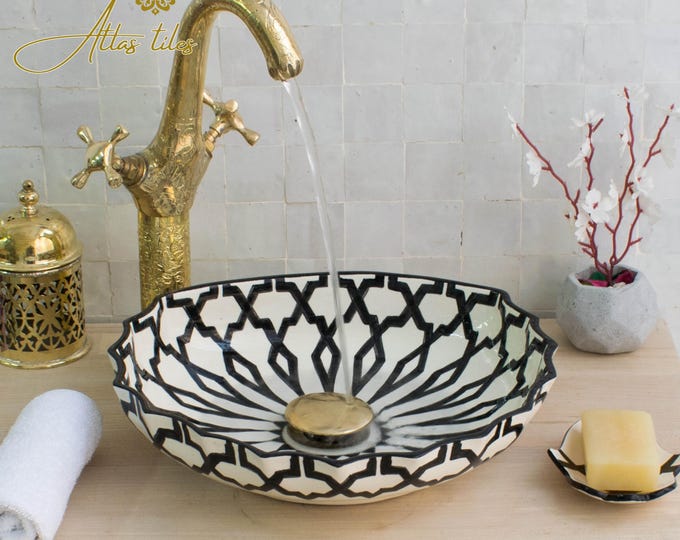 Ceramic Sink for Bathroom 100% Handmade,Best Deals Etsy,Vessel Sink,Custom Sink Vanity,Pottery Handmade Sinks for Bathroom Decoration.