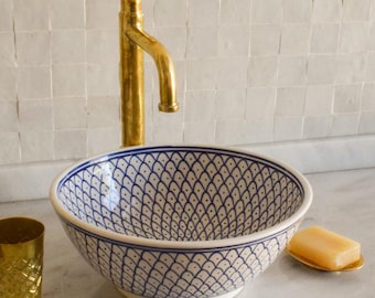 Ceramic Sink for Bathroom 100% Handmade,Best Deals Etsy,Vessel Sink,Custom Sink Vanity,Pottery Handmade Sinks for Bathroom Decoration.