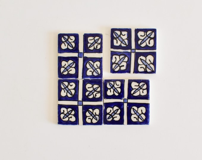 10x10Cm Ceramic Tile,  Moroccan Ceramic Tiles, Handpainted Piece of Ceramic, Ceramic Wall, Decorative Wall.