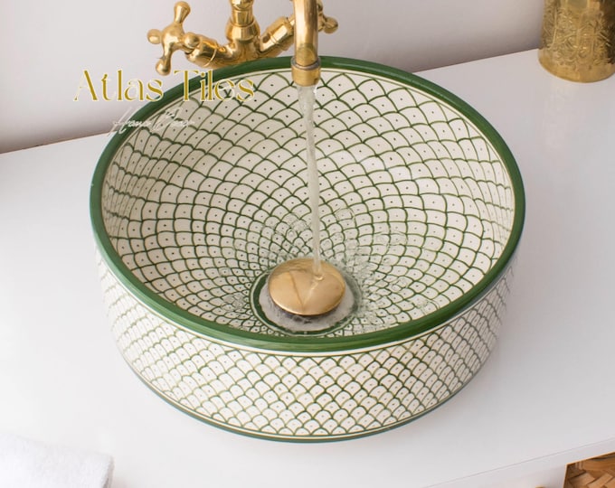 Ceramic Sink for Bathroom 100% Handmade,Best Deals Etsy,Vessel Sink,Custom Sink Vanity,Pottery Handmade Sinks for Bathroom Decoration.