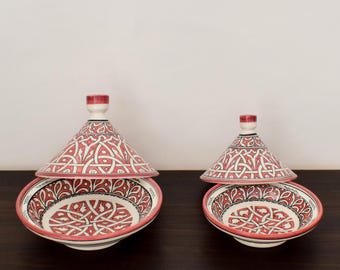 Moroccan Ceramic Tajine, Cooking & Serving Tagine, Kitchen Hand-painted Beurrier, Handmade Traditional Tagine, Bridesmaid Gift, Ceramic pot