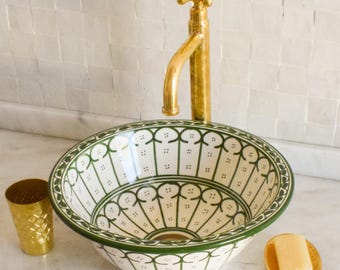 Ceramic Sink for Bathroom 100% Handmade,Best Deals Etsy,Vessel Sink,Custom Sink Vanity,Pottery Handmade Sinks for Bathroom Decoration.