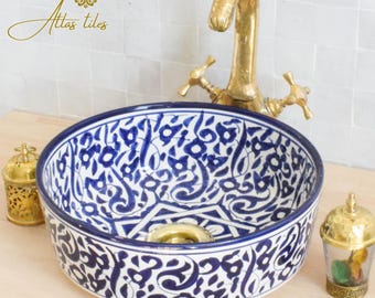 Ceramic Sink for Bathroom 100% Handmade,Best Deals Etsy,Vessel Sink,Custom Sink Vanity,Pottery Handmade Sinks for Bathroom Decoration.