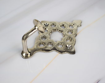 Silver Holder Wall Mount, Silver Hook, Brushed Silver Hook