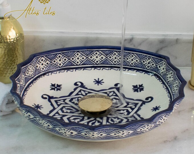 Ceramic Sink for Bathroom 100% Handmade,Best Deals Etsy,Vessel Sink,Custom Sink Vanity,Pottery Handmade Sinks for Bathroom Decoration.