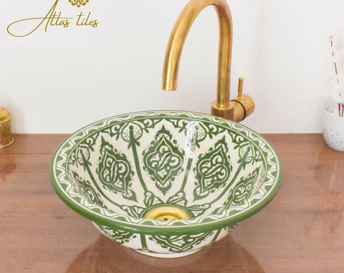 Ceramic Sink for Bathroom 100% Handmade,Best Deals Etsy,Vessel Sink,Custom Sink Vanity,Pottery Handmade Sinks for Bathroom Decoration.