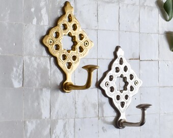 Brass Holder Wall Mount,Towel Brass Holder, Towel Holde,Brass Hook, Brushed Brass Hook