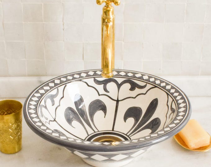 Ceramic Sink for Bathroom 100% Handmade,Best Deals Etsy,Vessel Sink,Custom Sink Vanity,Pottery Handmade Sinks for Bathroom Decoration.