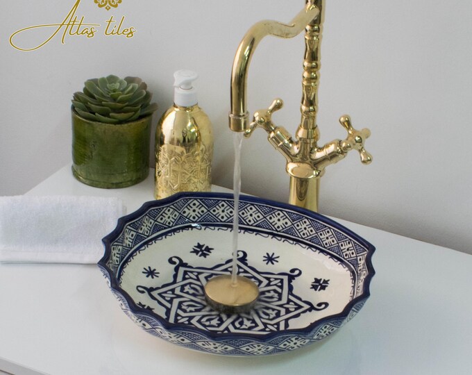 Ceramic Sink for Bathroom 100% Handmade,Best Deals Etsy,Vessel Sink,Custom Sink Vanity,Pottery Handmade Sinks for Bathroom Decoration.