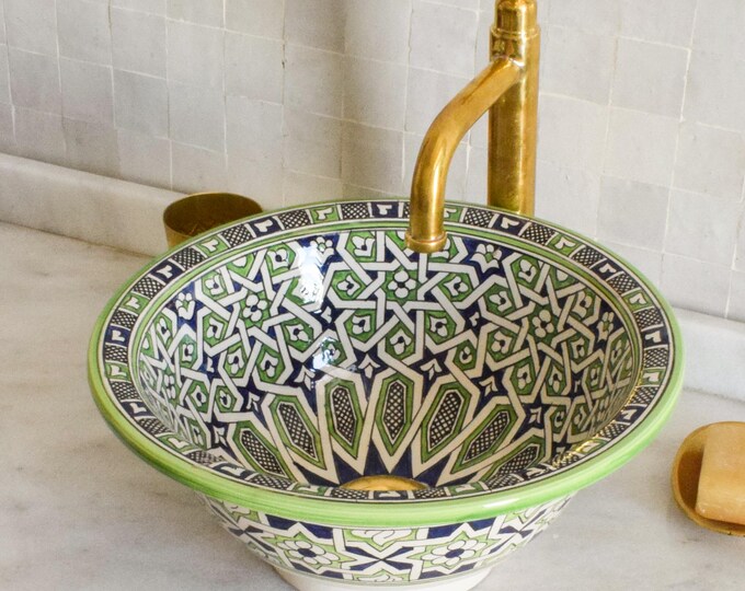 Ceramic Sink for Bathroom 100% Handmade,Best Deals Etsy,Vessel Sink,Custom Sink Vanity,Pottery Handmade Sinks for Bathroom Decoration.
