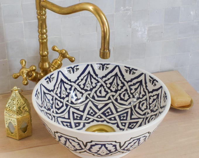 Ceramic Sink for Bathroom 100% Handmade,Best Deals Etsy,Vessel Sink,Custom Sink Vanity,Pottery Handmade Sinks for Bathroom Decoration.