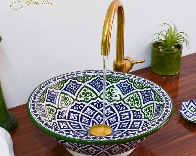 Ceramic Sink for Bathroom 100% Handmade,Best Deals Etsy,Vessel Sink,Custom Sink Vanity,Pottery Handmade Sinks for Bathroom Decoration.