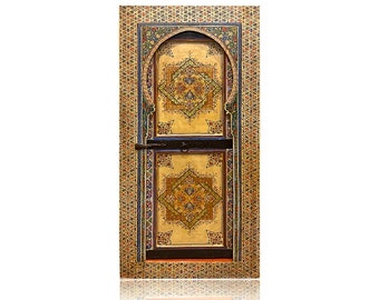 Moroccan Door and Artwork, Stunning Wooden Door for Decoration, Vintage Morocco Door, Handcarved wood,Beautiful Wood,Best of designs