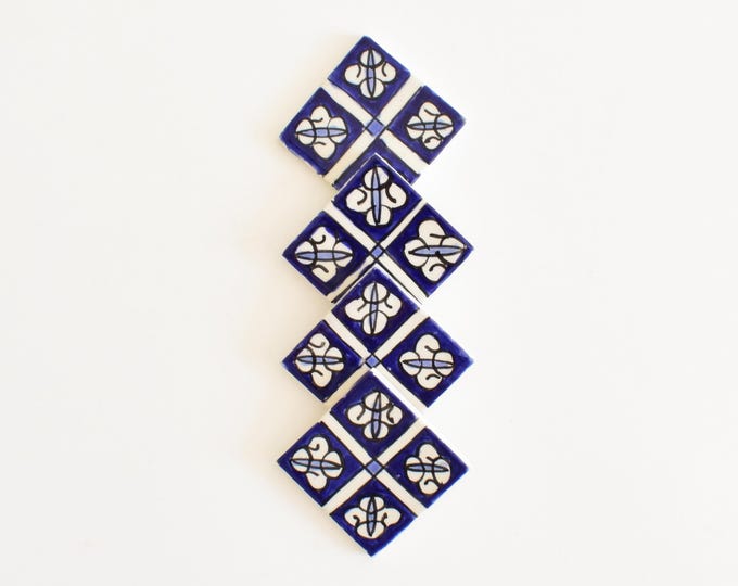 5x5 Cm Ceramic Tile,  Moroccan Ceramic Tiles, Handpainted Piece of Ceramic, Ceramic Wall, Decorative Wall.