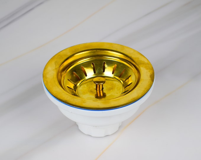 3.5" High-Quality Brass Drain for Kitchen, Durable Brass Drain Plug , Premium Brass Drain Plug for Efficient Water Drainage