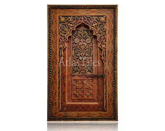 Moroccan Door and Artwork, Stunning Wooden Door for Decoration, Vintage Morocco Door, Handcarved wood,Beautiful Wood,Best of designs