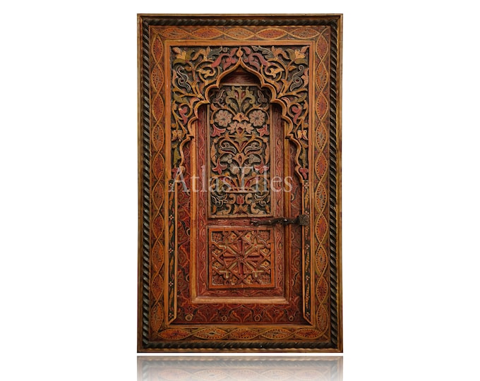 Moroccan Door and Artwork, Stunning Wooden Door for Decoration, Vintage Morocco Door, Handcarved wood,Beautiful Wood,Best of designs