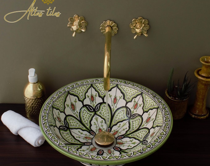Ceramic Sink for Bathroom 100% Handmade,Best Deals Etsy,Vessel Sink,Custom Sink Vanity,Pottery Handmade Sinks for Bathroom Decoration.