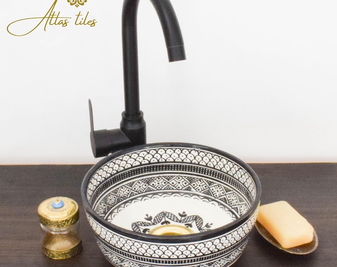 Ceramic Sink for Bathroom 100% Handmade,Best Deals Etsy,Vessel Sink,Custom Sink Vanity,Pottery Handmade Sinks for Bathroom Decoration.