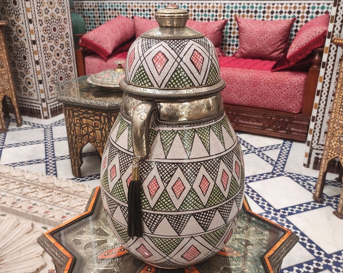Vase for Homedecor,Pottery handmade vase ceramic for home,vintage gifts for her,boho,gift box,new home bridesmaid wedding gift,Moroccan Art
