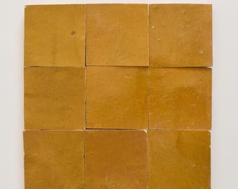 10x10Cm Moroccan Authentic Zellige Tile, Handmade Ceramic Tiles, Natural Zellige Tile For Kitchen and Bathroom