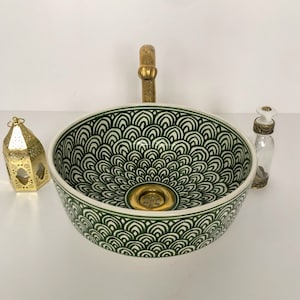 100% ハンドメイドのバスルーム用セラミックシンク、Etsy のベストディール、ベッセルシンク、カスタムシンク化粧台、バスルームの装飾用陶器ハンドメイドシンク。