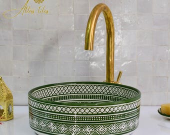 Ceramic Sink for Bathroom 100% Handmade,Best Deals Etsy,Vessel Sink,Custom Sink Vanity,Pottery Handmade Sinks for Bathroom Decoration.